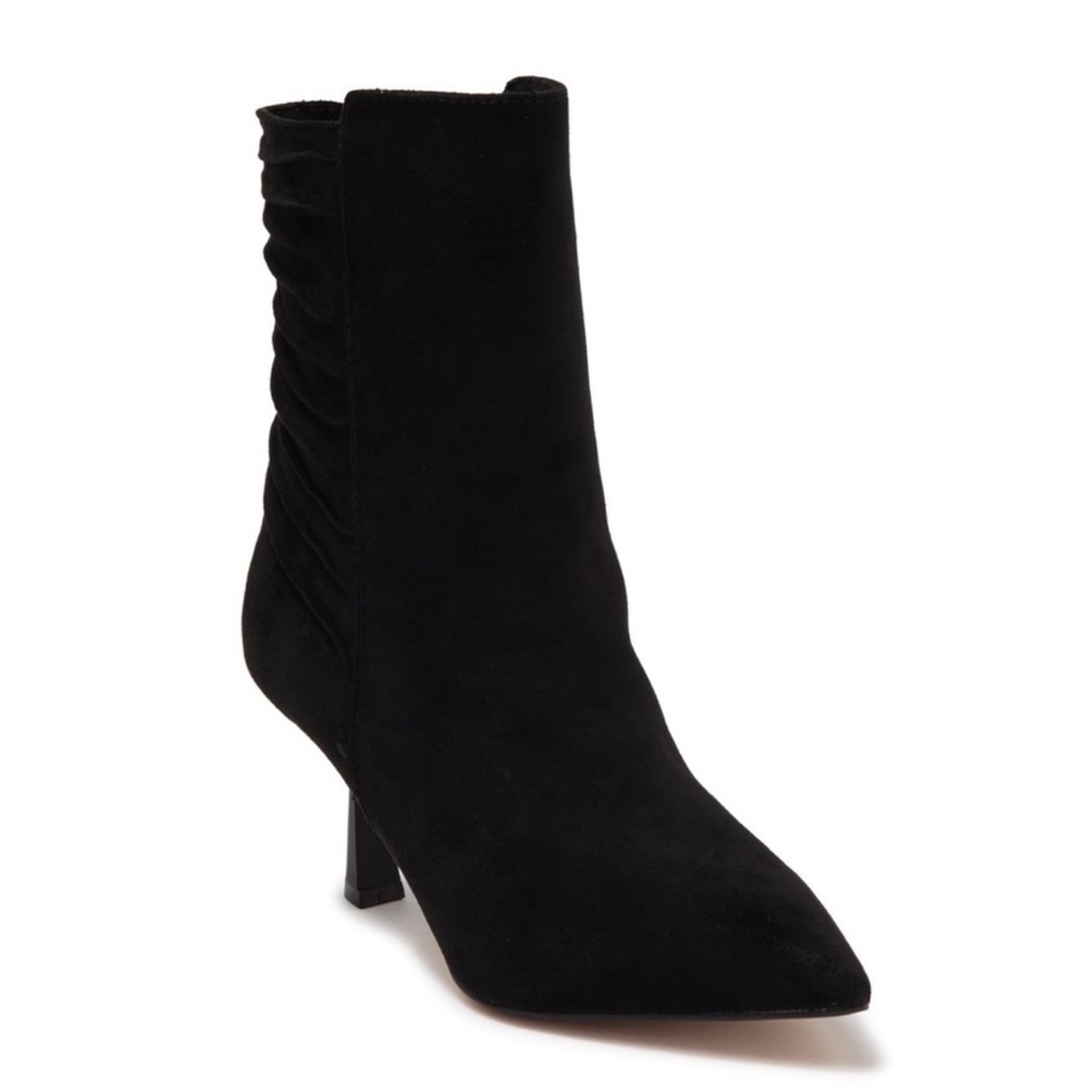Zac Zac Posen Nathan Ruched Stiletto Black Boots Size 8